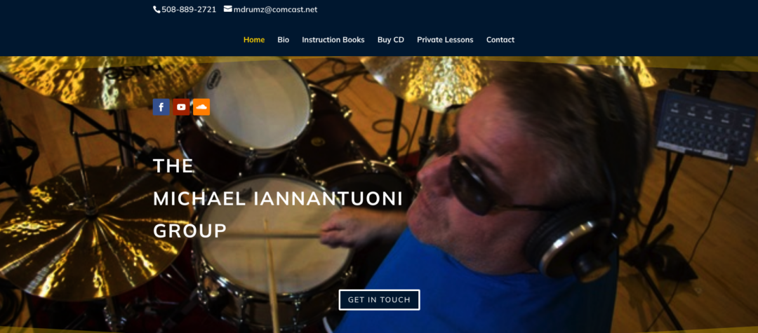 Michael Iannantuoni Drummer - Website Designs by Lisa